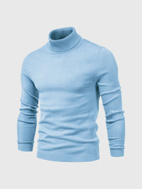 Pull à col roulé pour hommes, lavable