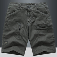 Short cargo droit à poche zippée pour hommes - Elias