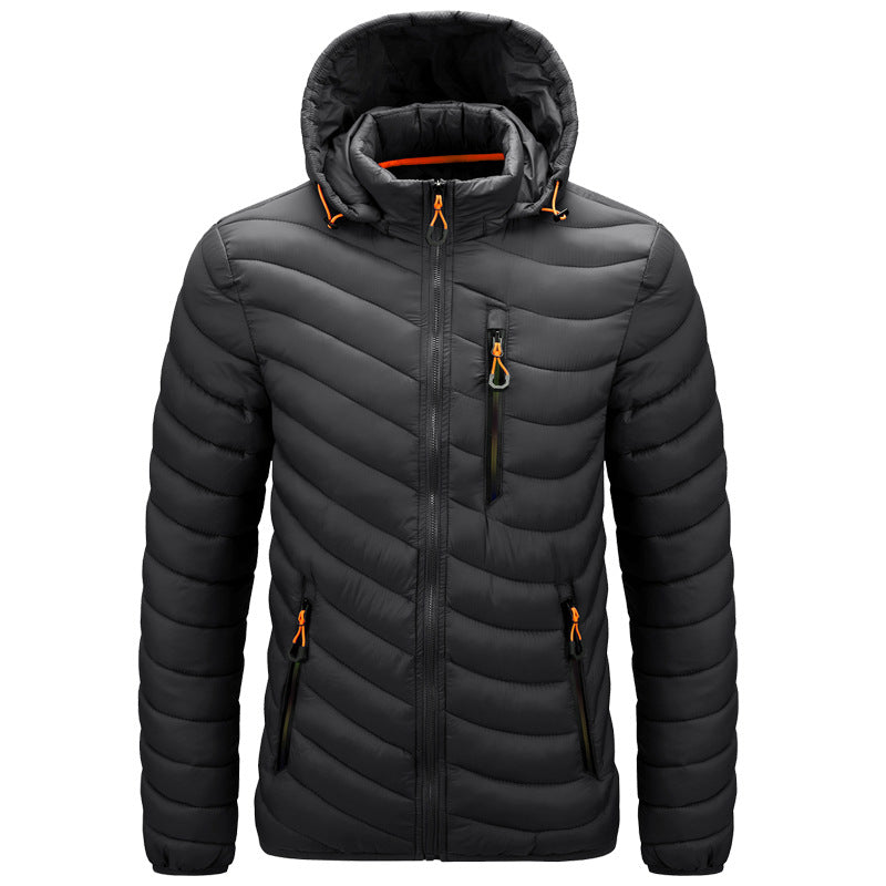 Leichte Herren-Steppjacke mit Kapuze - Sverre