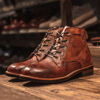 Herren Lederstiefel im Vintage-Stil - Xavi