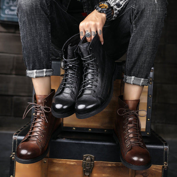 Herrenstiefel aus Leder - Pierre