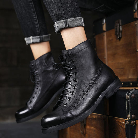 Herrenstiefel aus Leder - Pierre