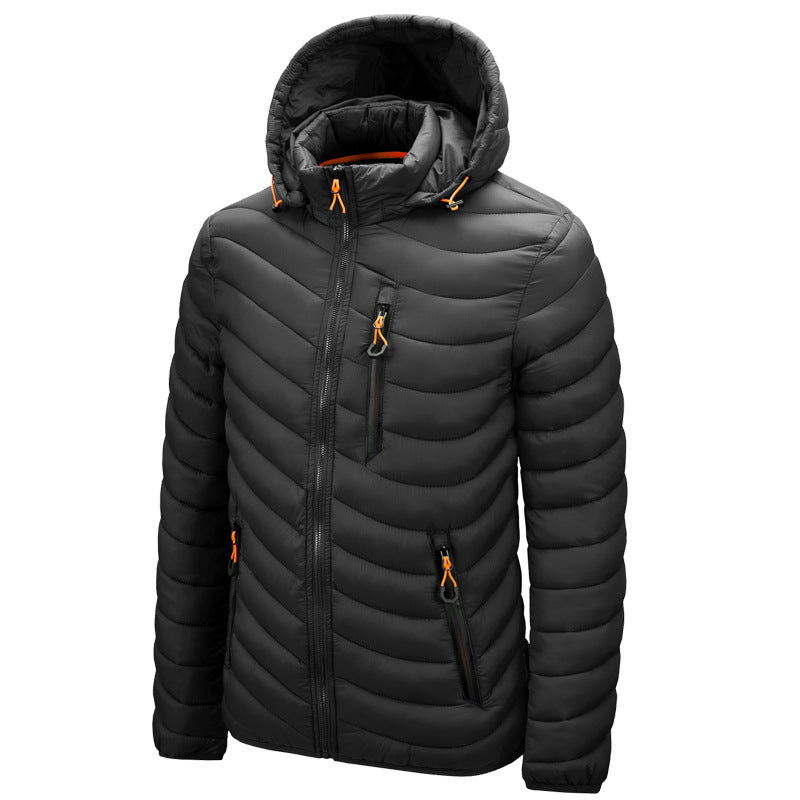 Leichte Herren-Steppjacke mit Kapuze - Sverre