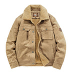 Herren-Trucker-Jacke mit Sherpa-Futter - Tavian