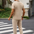Lässiges Set aus zerknittertem Stoff für Männer - Dario