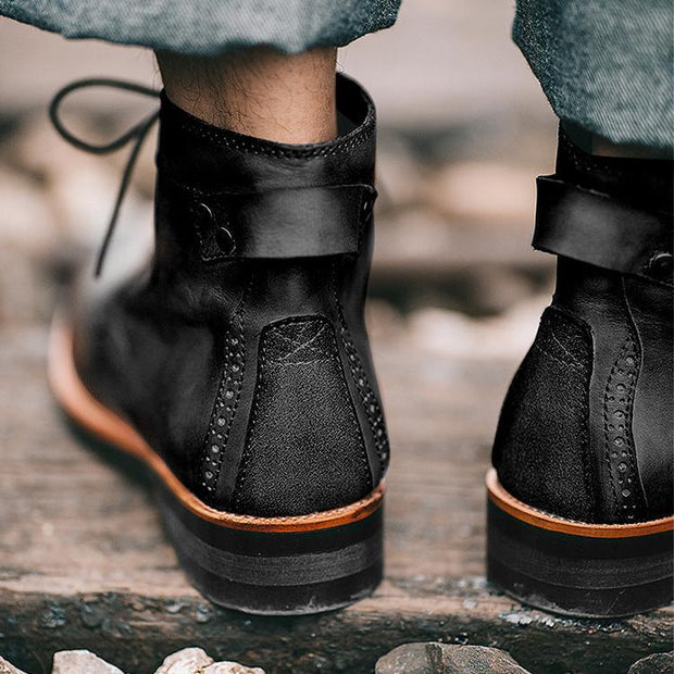 Herren Lederstiefel im Vintage-Stil - Xavi