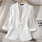 Blazer aus veganem Leder - Olivia