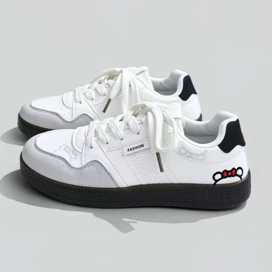 Chaussures de tennis décontractées Court pour femmes avec détails brodés - Katherine