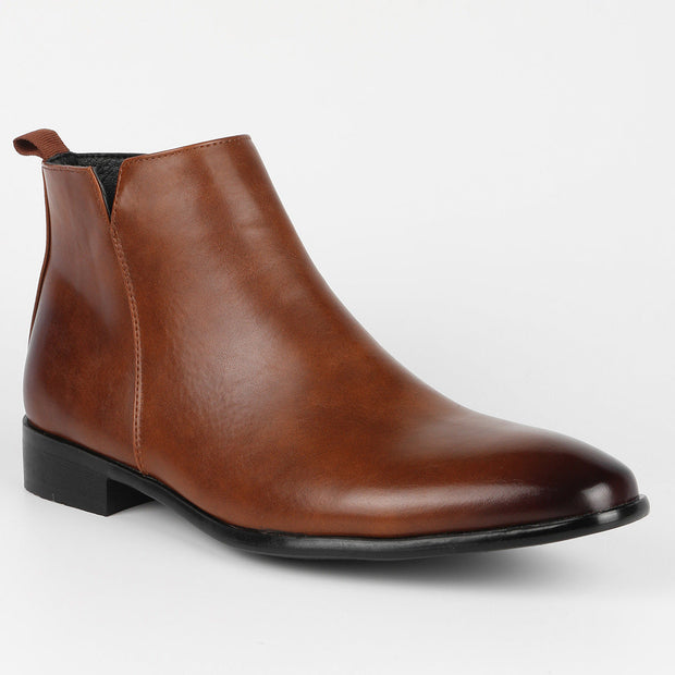 Herren Chelsea-Stiefel Leder Seitenreißverschluss - Matius