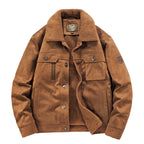 Herren-Trucker-Jacke mit Sherpa-Futter - Tavian
