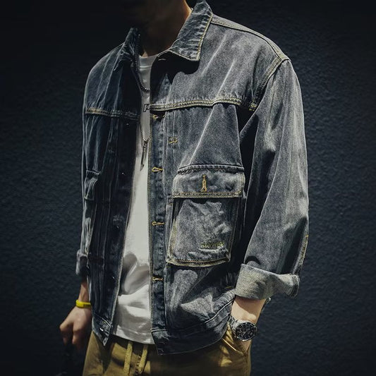 Omar - Veste denim décontractée