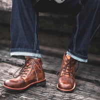 Herren Lederstiefel im Vintage-Stil - Xavi