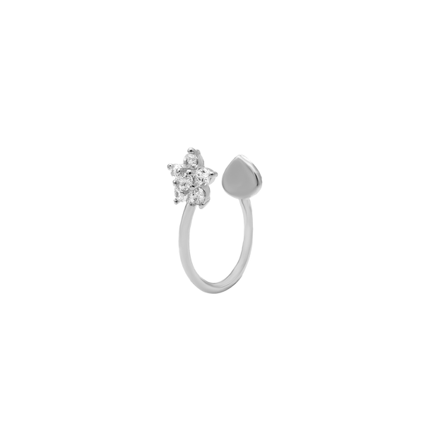 Earcuff Shiny Blossom plaqué or 14 carats