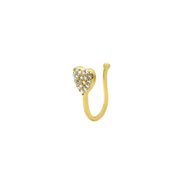 Love Heart Earcuff 14K Plaqué Or