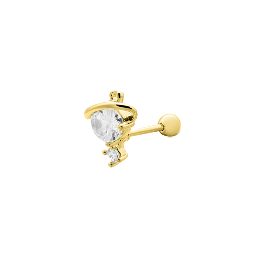 Victorious Piercing d'oreille 14K plaqué or