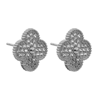 Sweet Leaf Boucles d'oreilles plaqué or 14 carats