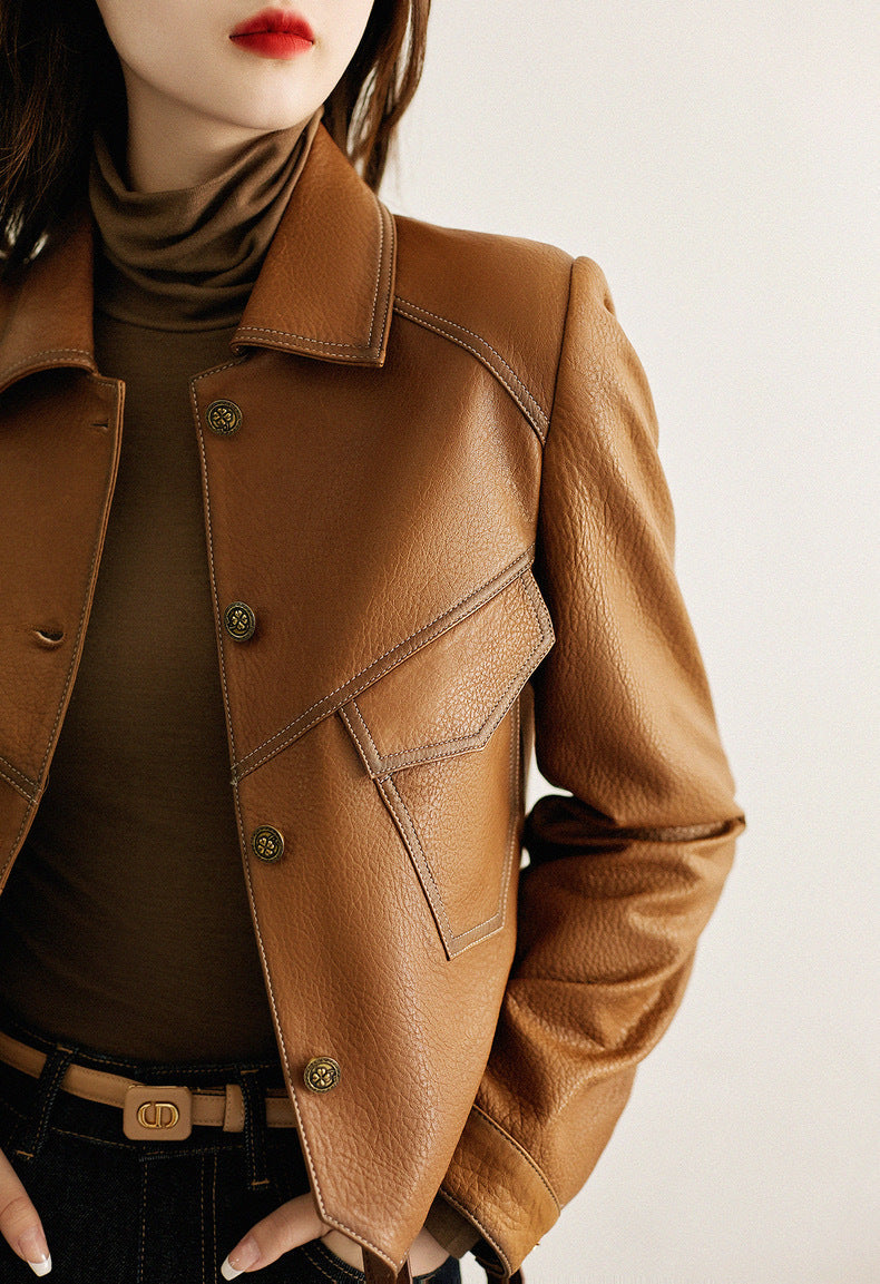 Elegante Lederjacke - Silvana