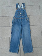 Damen Jeans-Latzhose Vintage Used-Look Oversize - Susi