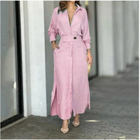 Rebecca - Robe à manches longues avec ceinture réglable