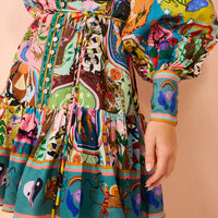 RAINA - Robe plissée de printemps