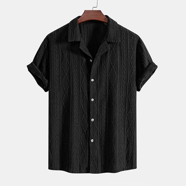 Ensemble chemise et short en jacquard cubain