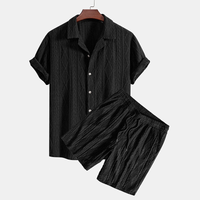 Ensemble chemise et short en jacquard cubain