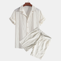 Ensemble chemise et short en jacquard cubain