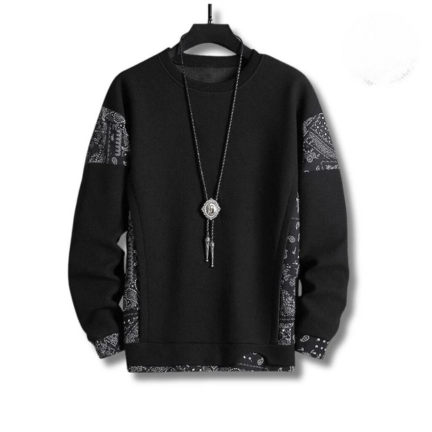 RHETT - Un pull patchwork élégant