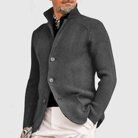 Élégant cardigan pour hommes avec patte de boutonnage