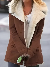 Manteau d'hiver long et chaud pour femmes
