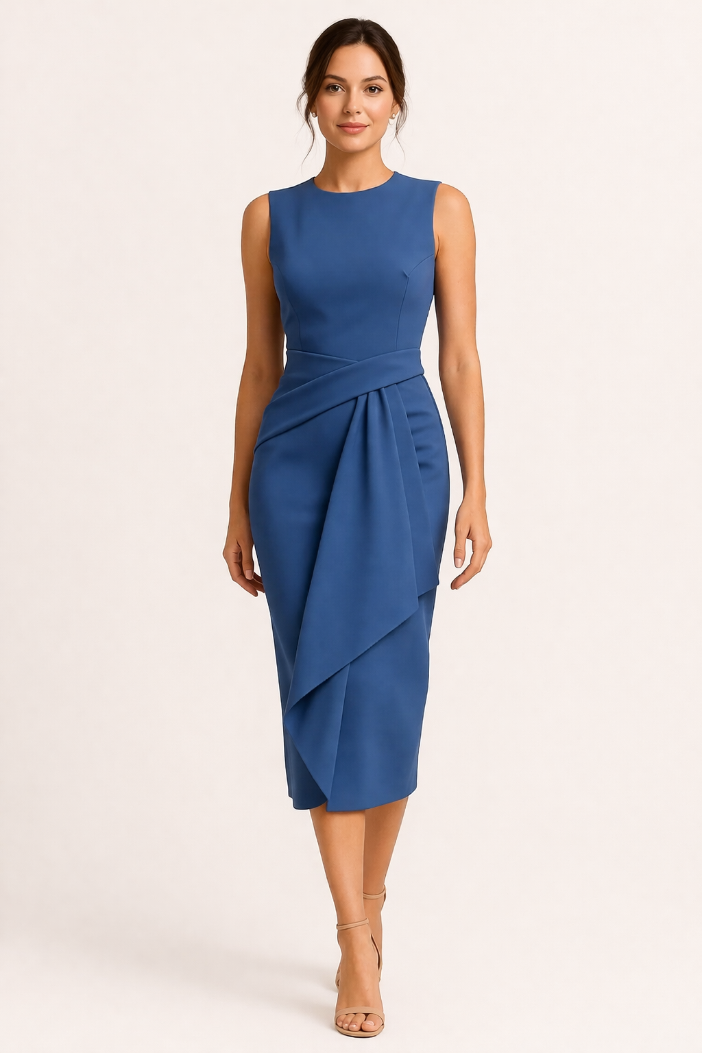 Midi-Bürokleid für Damen mit professioneller Passform - Lirena
