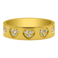 Element Heart Bague 14K plaqué or