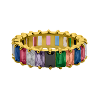 Bague Prestige Baguette 14K plaqué or