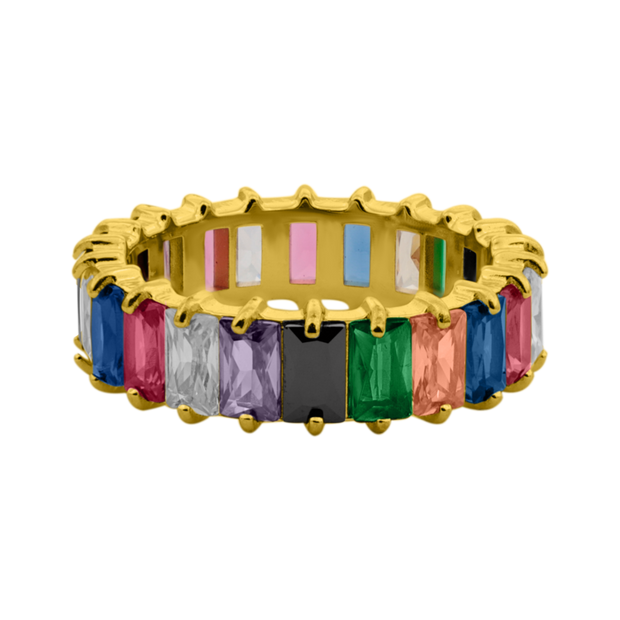 Bague Prestige Baguette 14K plaqué or