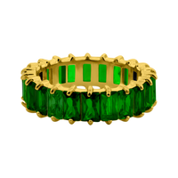 Bague Prestige Baguette 14K plaqué or