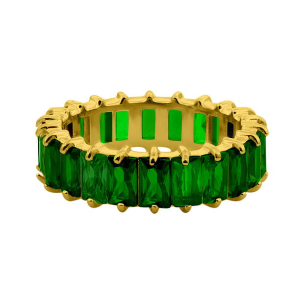 Bague Prestige Baguette 14K plaqué or