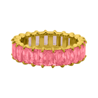 Bague Prestige Baguette 14K plaqué or