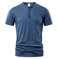 T-shirt Henley pour homme - décontracté et classique