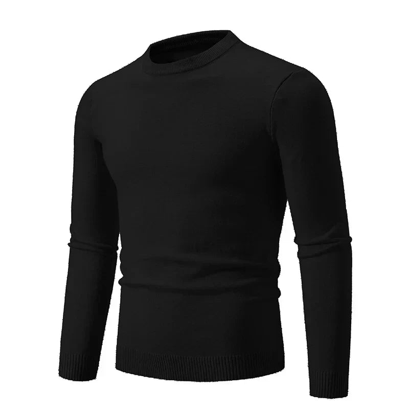 Herrenstrickpullover mit langen Ärmeln und Rundhalsausschnitt - Odrin