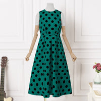 Bianca - Robe midi à pois