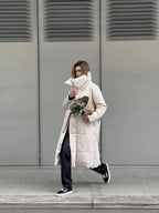 Donia - Langer Wintermantel mit breitem, elegantem Kragen