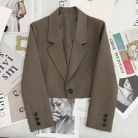 Classic crop-top blazer