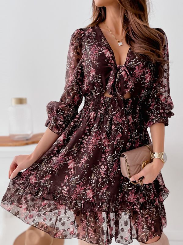 Sylvie - Robe imprimée en mousseline simply