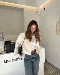 Blouson Bombardier à Manches pour Femme