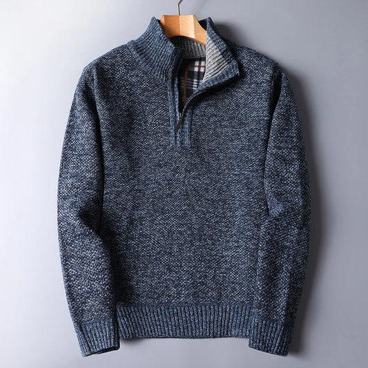 Pull en laine pour homme avec fermeture éclair - Darven
