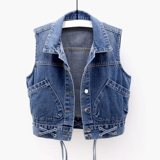 Caroline - Cardigan classique en denim