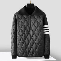 Sweat-shirt zippé matelassé pour hommes - Adam