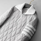 Wattiertes Sweatshirt mit Reißverschluss für Männer - Adam