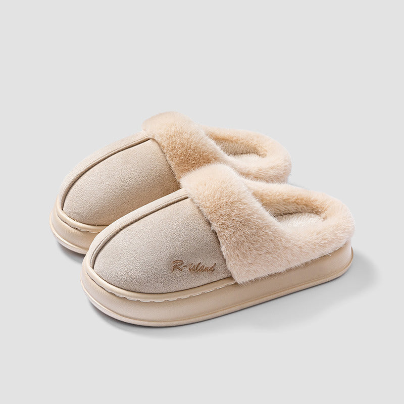 Chaussons unisexes à effet velours - Eralun