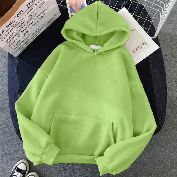 Pull à capuche ample à manches longues pour femmes